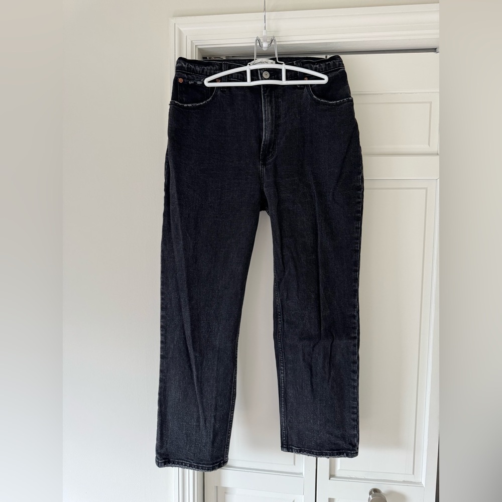 Abercrombie & Fitch The Ankle Straight Ultra High Rise